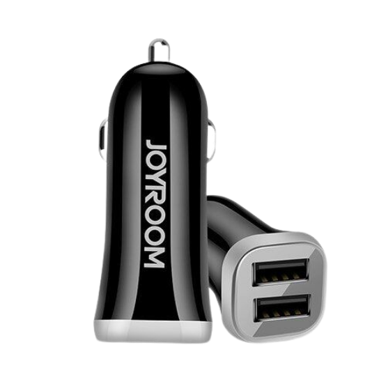 Автомобільний зарядний пристрій Joyroom C-M216 2USB 3.1A Black + кабель Micro USB